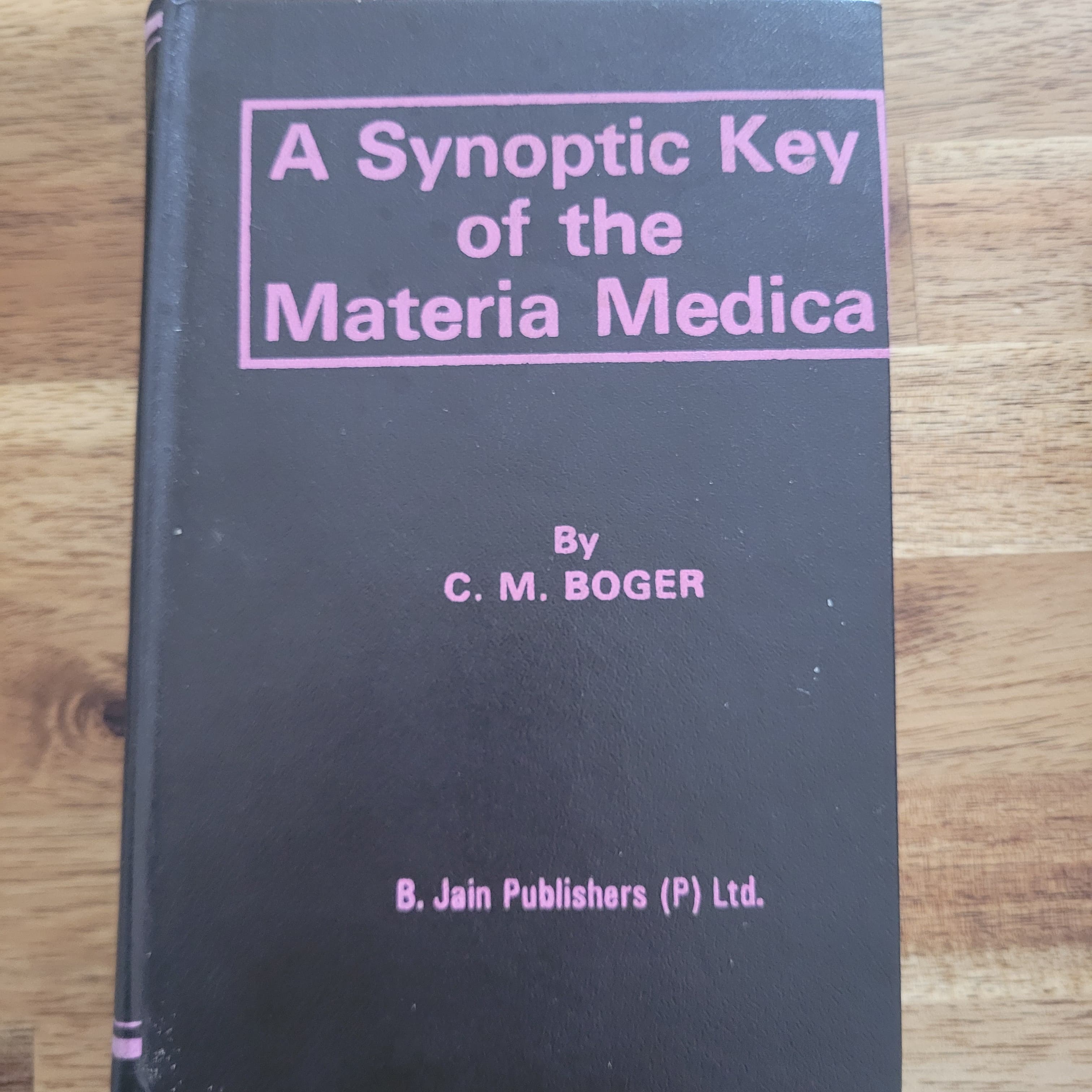 A Synoptic Key of the Materia Medica
